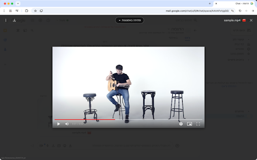 Google Chat Video Fixer for Netfree Users screenshot