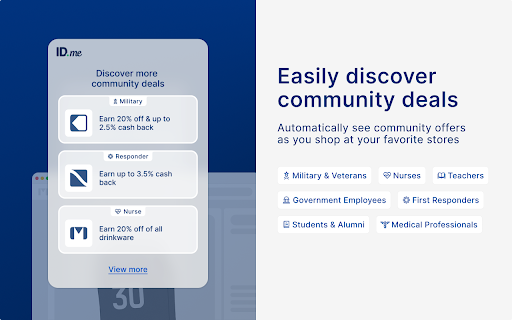 ID.me Shop: Discover Community Discounts screenshot