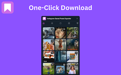 Saved Posts Exporter screenshot