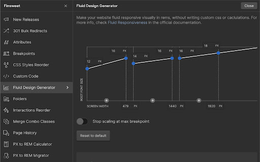 Finsweet Extension for Webflow screenshot