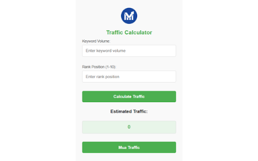 Mua Traffic User – Dịch Vụ Tăng Traffic User Uy Tín, Máy Tính Traffic User screenshot