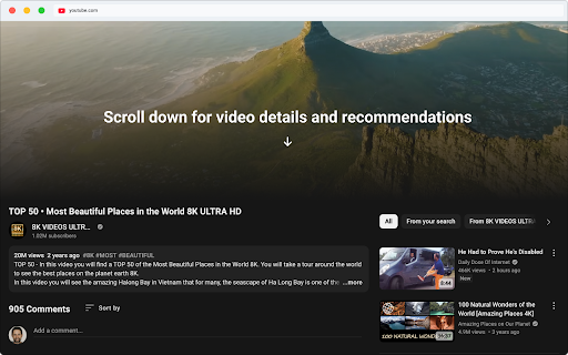Simplify YouTube screenshot