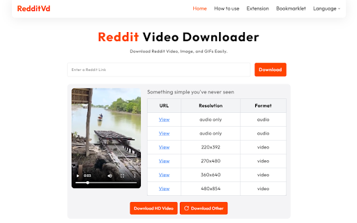 Download Reddit Videos with Sound - RedditVd screenshot