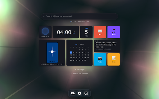 Awesome New Tab Page™ screenshot