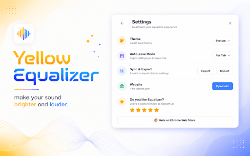 Equalizer Yellow screenshot