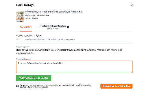 OnuAl: Ücretsiz Yapay Zeka Müşteri Temsilcisi screenshot