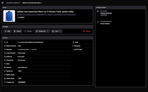 AlarmBot: ULTIMATE Web Monitoring & Smart Price Alerts screenshot