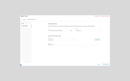 RingCentral RingCX Chrome Extension screenshot