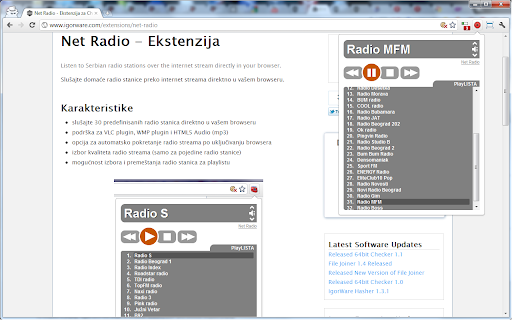 Net Radio screenshot