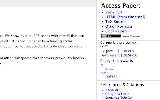 Cool Papers Redirector screenshot