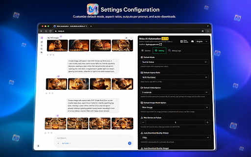 Meta Automation - Auto Meta on Meta.ai screenshot