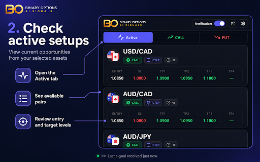 Binary Options AI Signals screenshot
