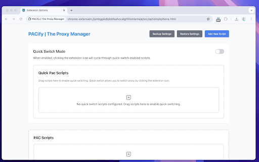 PACify | The Proxy Manager screenshot