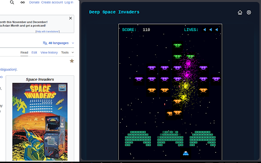 Deep Space Invaders by AI Muse (Beta) screenshot
