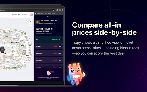 Tixpy - Compare All-in Ticket Prices screenshot