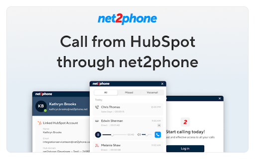 net2phone for HubSpot screenshot