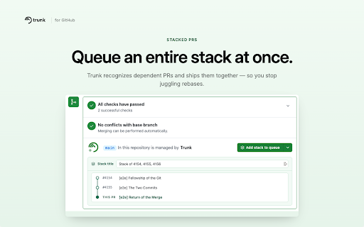 Trunk for GitHub screenshot