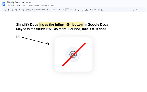 Simplify Docs screenshot