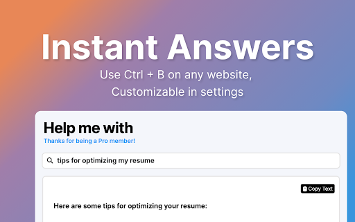 Help me with - Search Gemini Anywhere screenshot