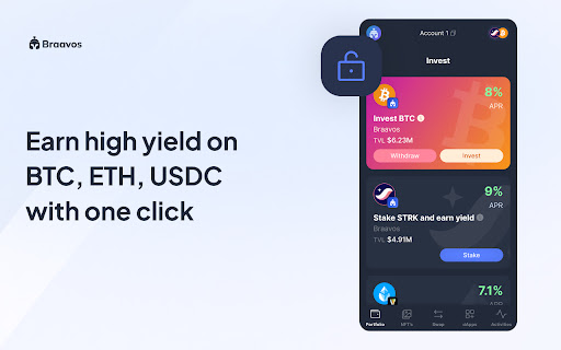 Braavos: Bitcoin & Starknet Wallet screenshot