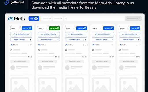 GetHookd.AI - Save ads from various libraries - Generate Ads screenshot