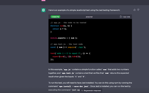 ChatGPT Code Downloader screenshot