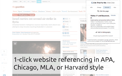 Cite This For Me: Web Citer screenshot