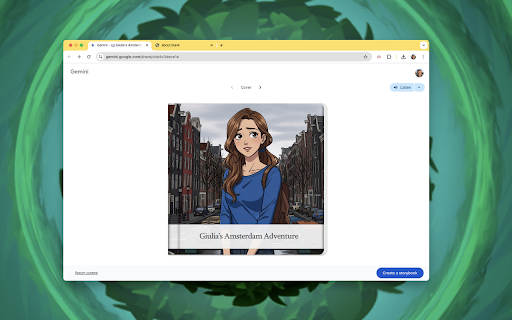 Print Gemini Storybook as PDF screenshot