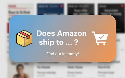 Does Amazon Ship to… screenshot
