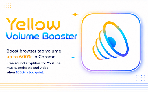 Yellow Volume Booster screenshot
