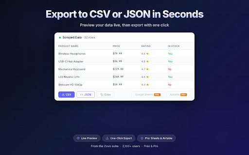 Web Scraper Lite screenshot
