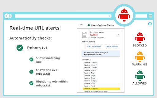 Robots Exclusion Checker screenshot