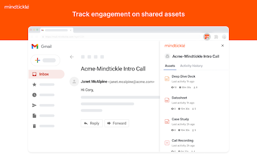 Mindtickle for Gmail screenshot