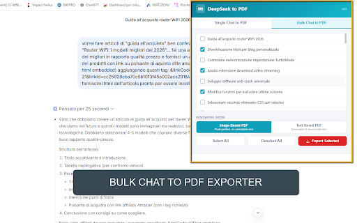 DeepSeek to PDF Exporter screenshot