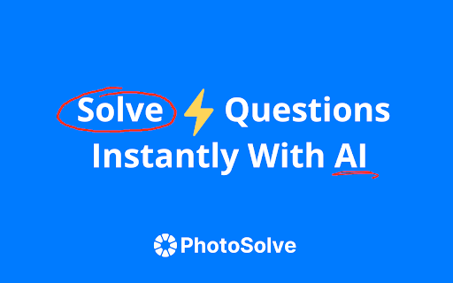 PhotoSolve - Scan & Solve Any Question screenshot