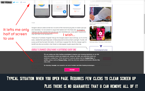 PopUpOFF - Popup and overlay blocker screenshot