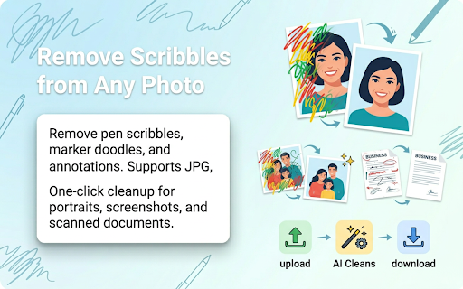 AI Scribble Remover: Erase Pen Marks & Doodles from Photos screenshot