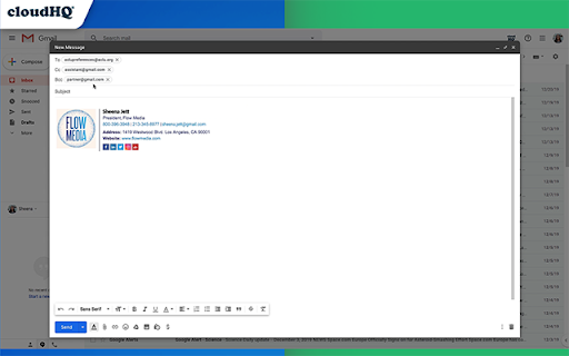Mailto: Set Default Email to Gmail by cloudHQ screenshot