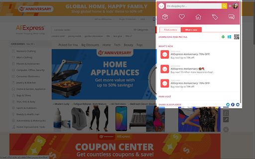 Shopping & Tracking Helper screenshot