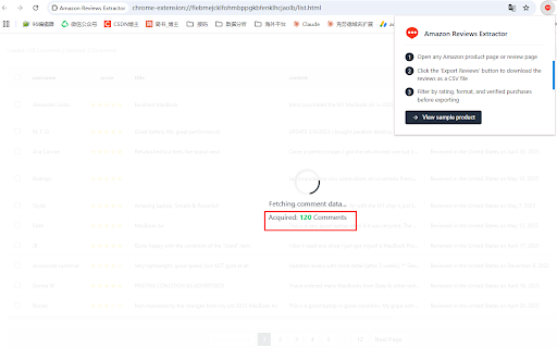 Amazon Reviews Extractor Images - Videos screenshot