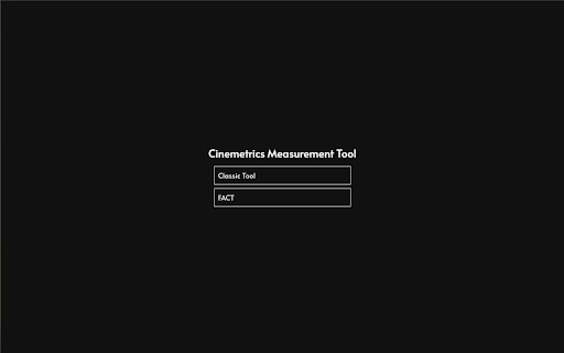 Cinemetrics Measurement Tool screenshot