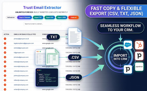 Unlimited Email Extractor: Free Export screenshot