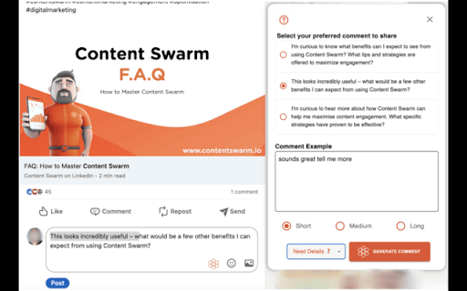 Content Swarm screenshot