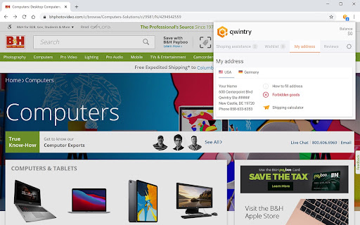 Qwintry Shophelp screenshot