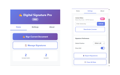 Digital Signature Pro screenshot