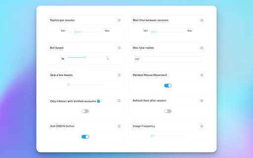 GM Bot | 𝕏 auto replies, follows, likes, for Twitter screenshot