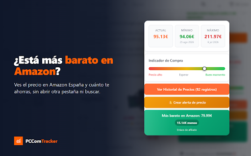 PCComTracker: historial de precios para PcComponentes screenshot