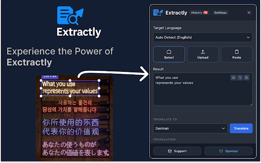 Extractly (AI Extract Text from Images) screenshot