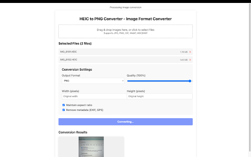 HEIC to PNG Converter - Image Format Converter screenshot