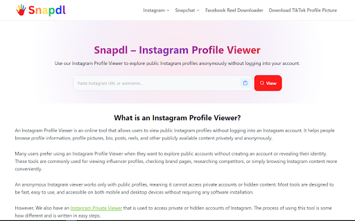 Snapdl screenshot